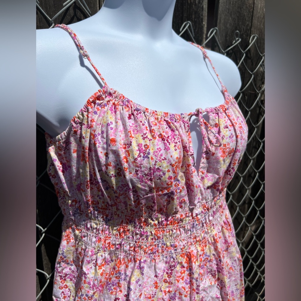 Great addition for your summer wardrobe. This dress runs bigger- fits like XL/0X